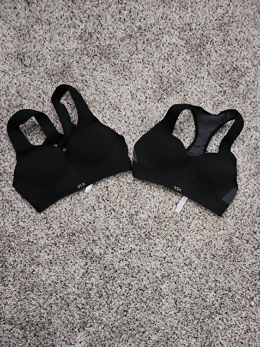 Bundle of VSX Black Sports Bras with Wide Straps 32B & 32A